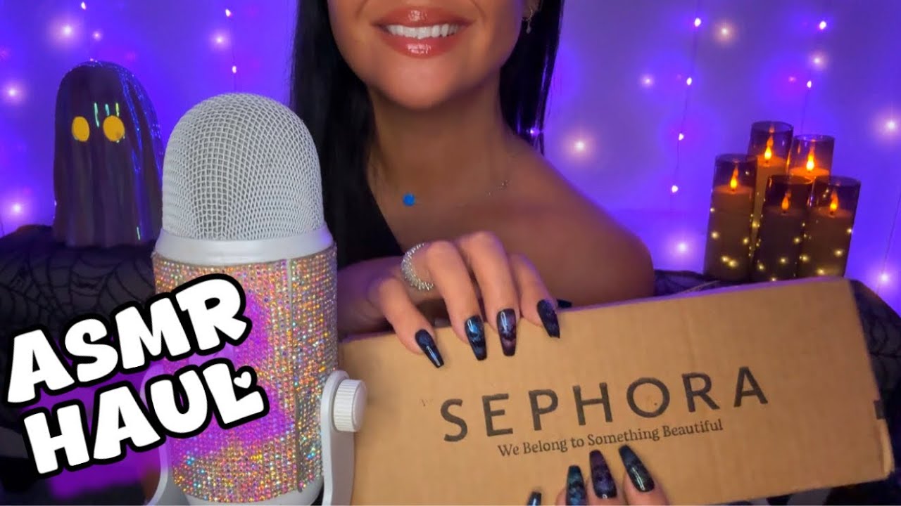 ASMR Sephora Haul 💄 New Finds & Holy Grail Repurchases | Whispered & Tingly Tapping Sounds ✨