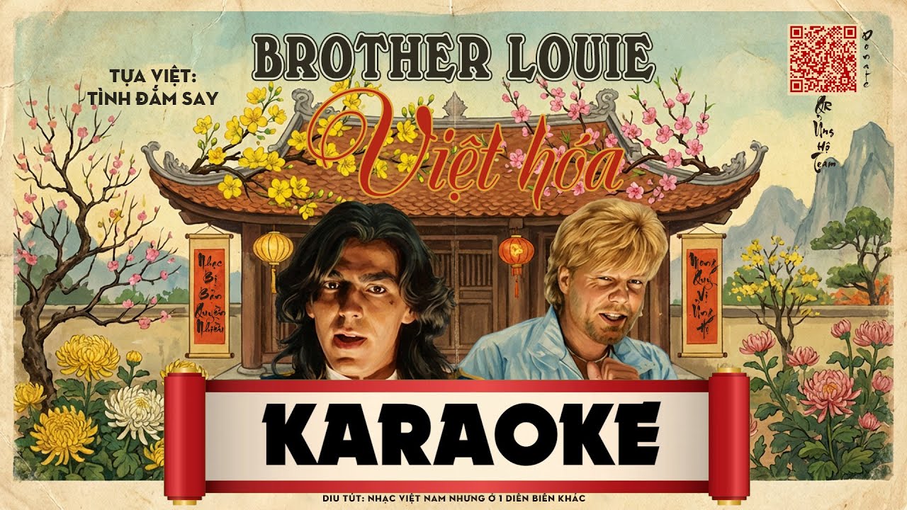 KARAOKE Tình Đắm Say - BROTHER LOUIE ( Việt Hóa )