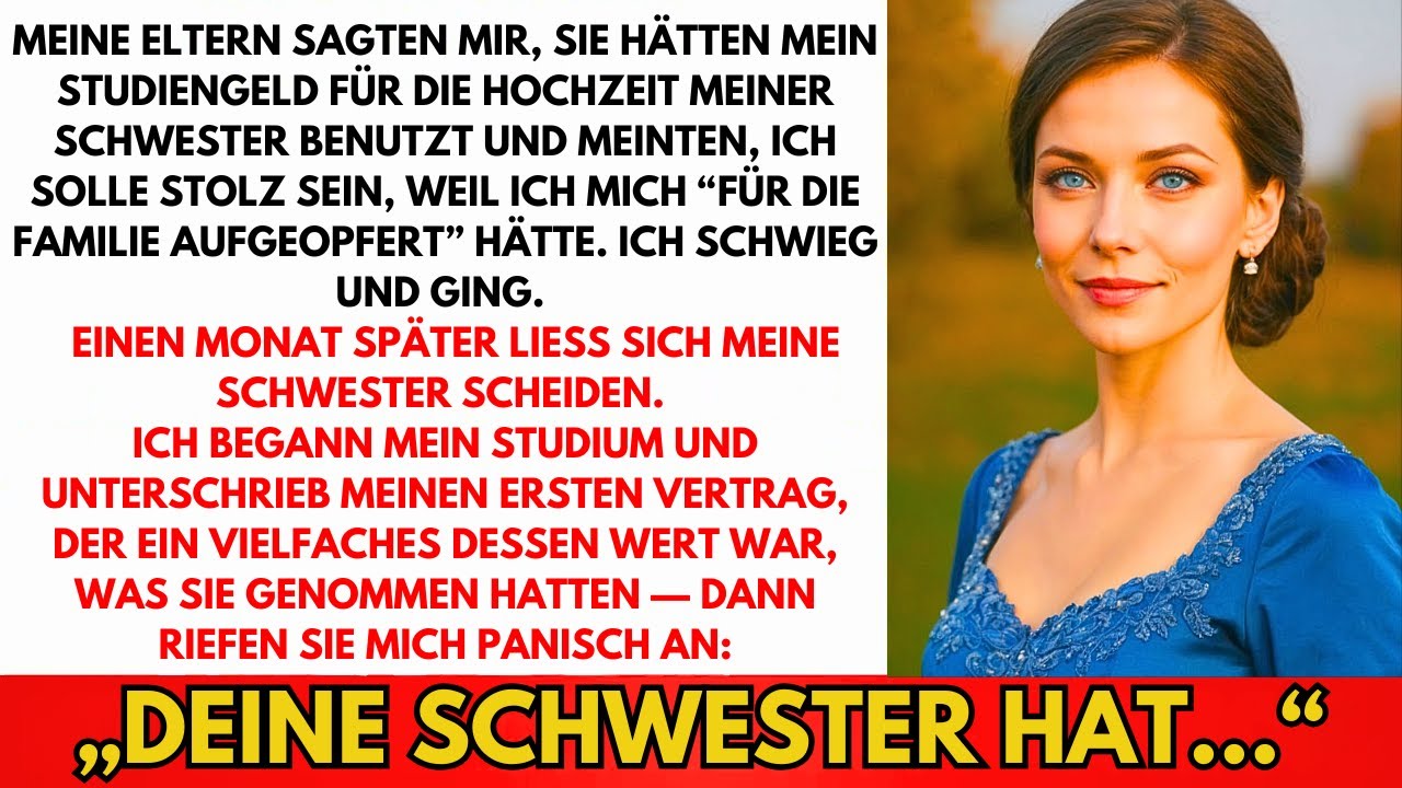 Meine Eltern Nahmen Mein Studiengeld Für Die Hochzeit Meiner Schwester — Als Die Uni Begann...
