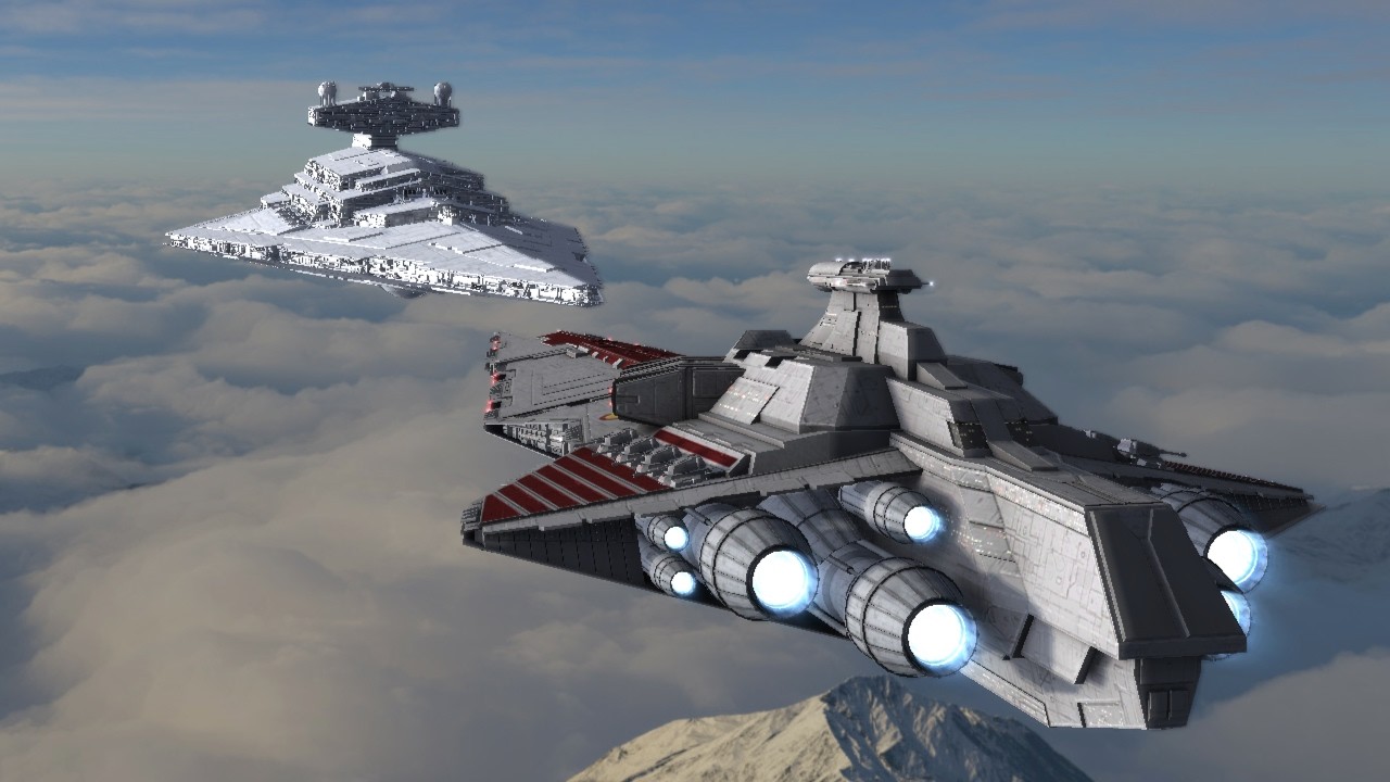 Valiant-Class VS Imperial II-Class - Star Wars Empire At War Remake