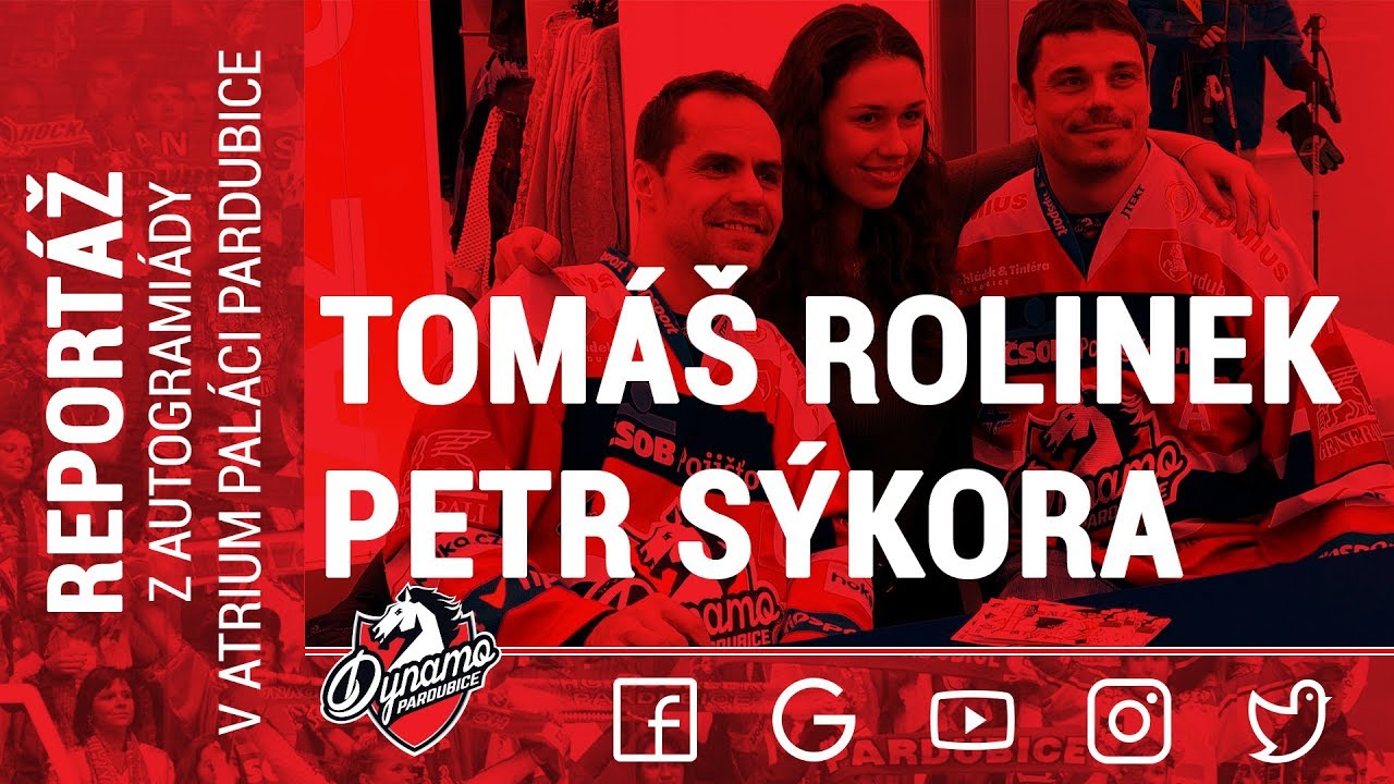 AUTOGRAMIÁDA | Útočníci TOMÁŠ ROLINEK a PETR SÝKORA se podepisovali v Atrium Paláci Pardubice