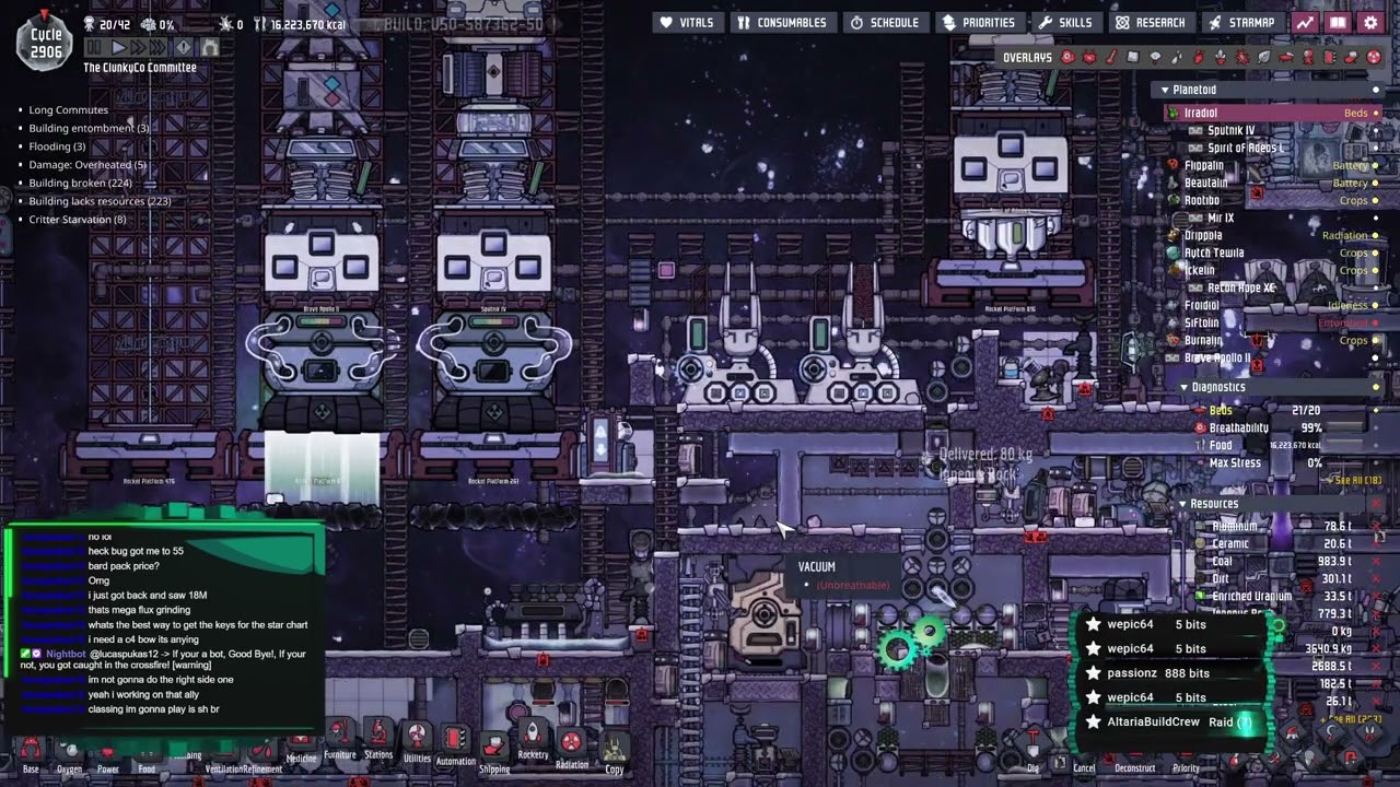 Episode 172 ONI Colony : The ClunkyCo Committee, Cycle : 2906 - 2913 Water World Work Begins
