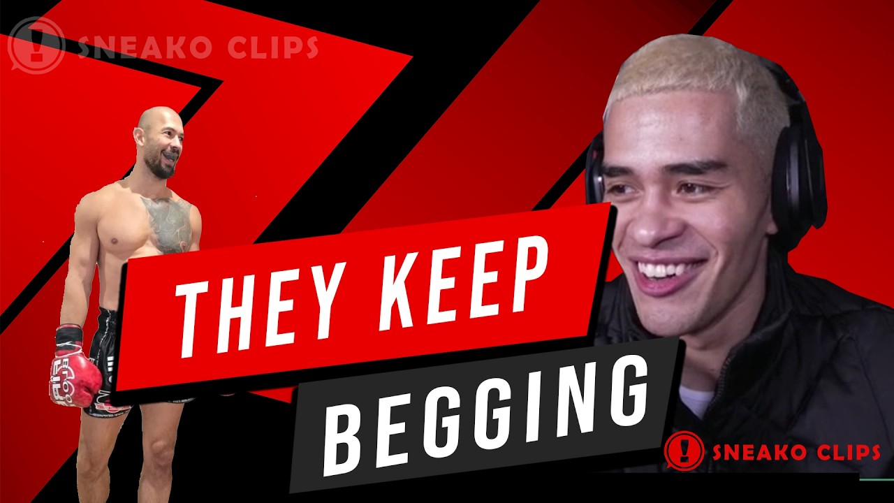 SNEAKO Reveals Misfits Fight Offer - Andrew Tate Begging