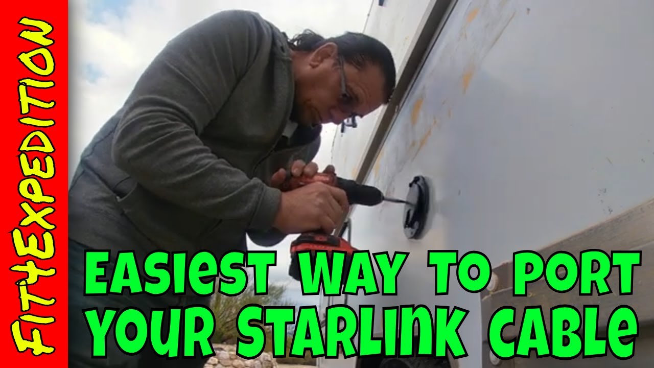 The Best Way | How-To Add RV electrical port for Starlink Satellite Cable
