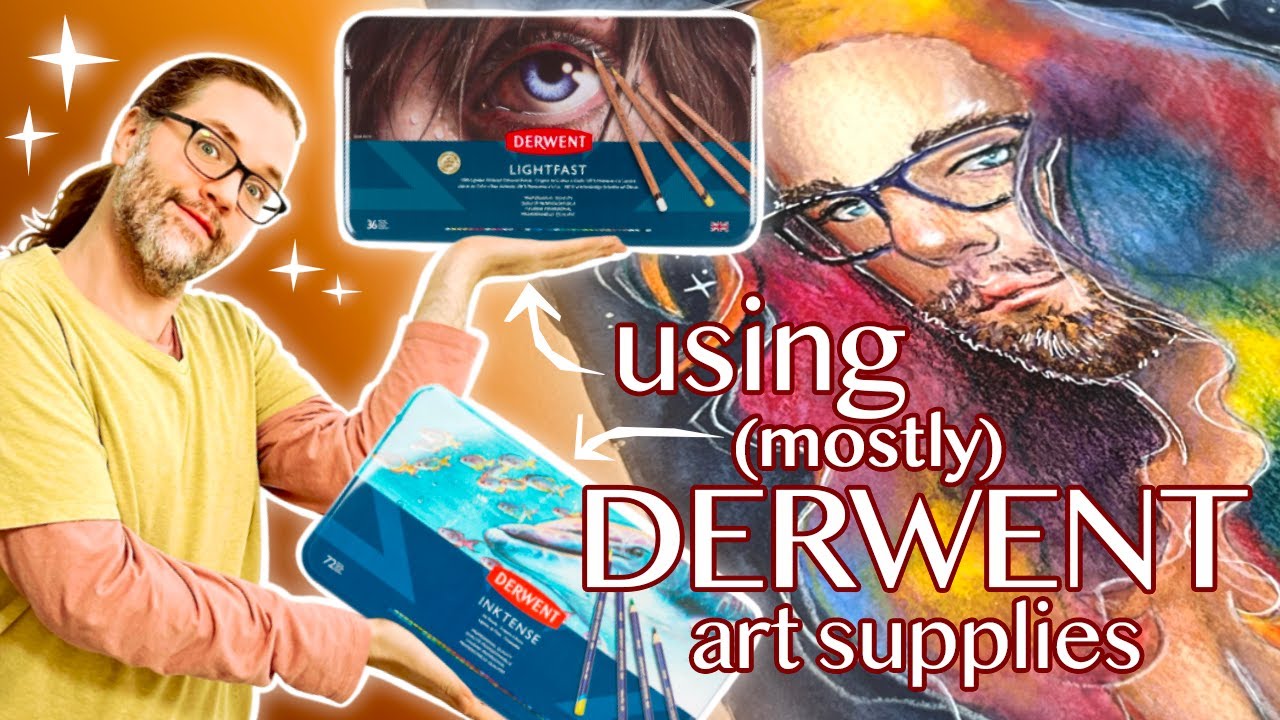 Using (mostly) Derwent Art Supplies | Inktense and Colored Pencils | Mixed Media