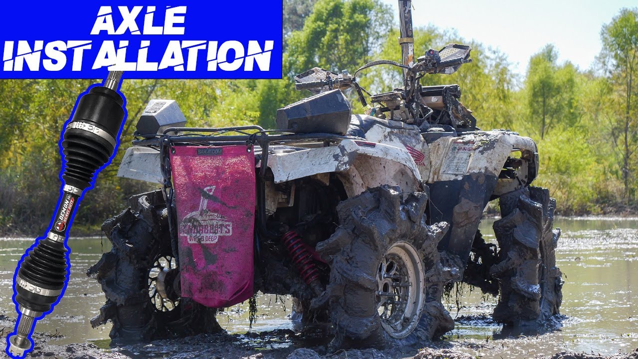 How to install heavy duty axle on Honda Rubicon, Rancher, Foreman!