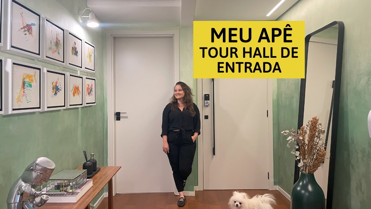 Meu Apê Novo - Tour Pelo Hall de Entrada Mais Lindo do Mundo