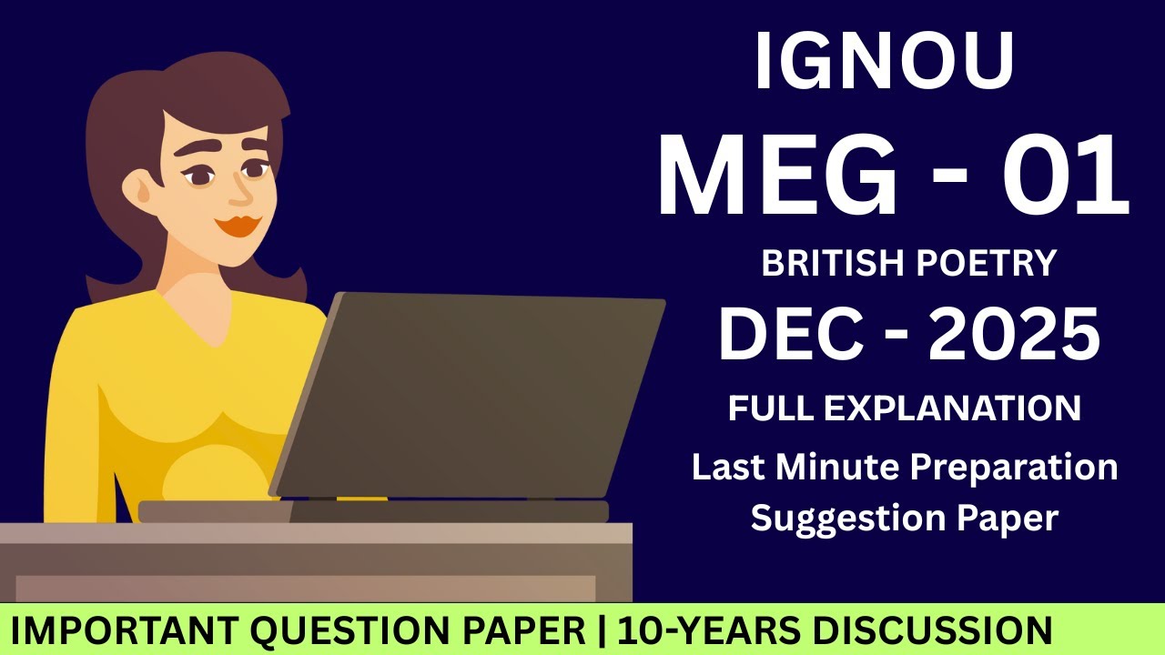 MEG-01 DEC TEE - 2025 Important Questions & Topics | Last-Minute Preparation | IGNOU