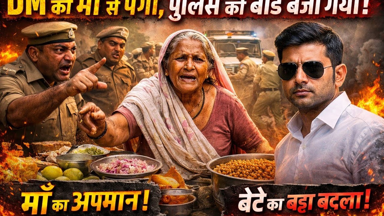 DM की माँ को सरेआम पुलिस ने गाली दी फिर जो हुआ सिस्टम हिल गया  छोले बेचने वाली माँ और वर्दी का घमंड 