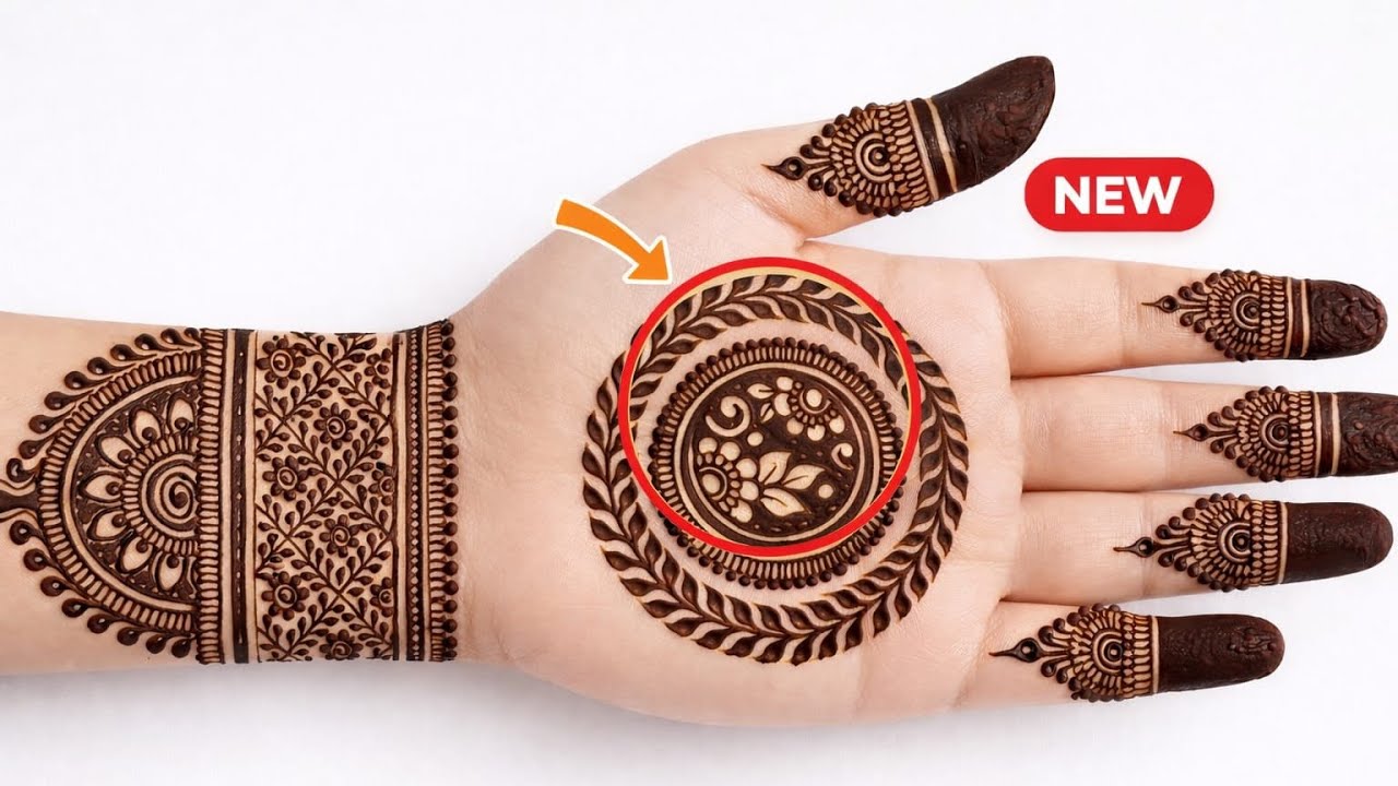 Easy & Elegant Front Hand Mehndi Designs