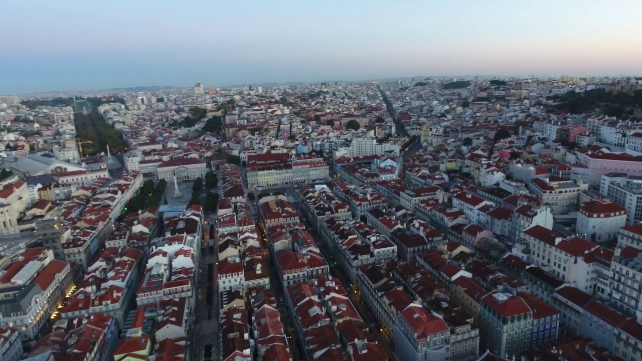 Lisbon, Portugal at Sunrise
