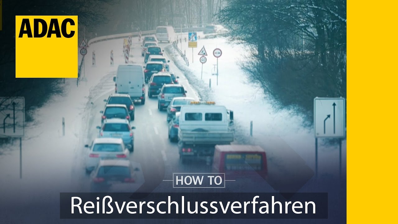 ADAC How To Reißverschlussverfahren | ADAC