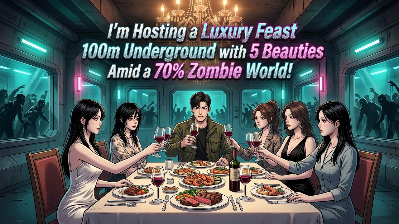 I&rsquo;m Hosting a Luxury Feast 100m Underground with 5 Beauties Amid a 70% Zombie World!
