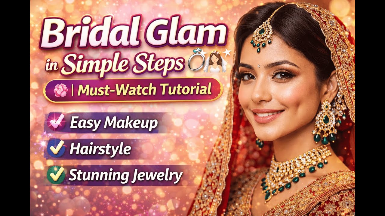 Bridal Glam in Simple Steps 👰✨ | Must-Watch Tutorial|#softglamlook  |#makeuptips |#makeuptutorial