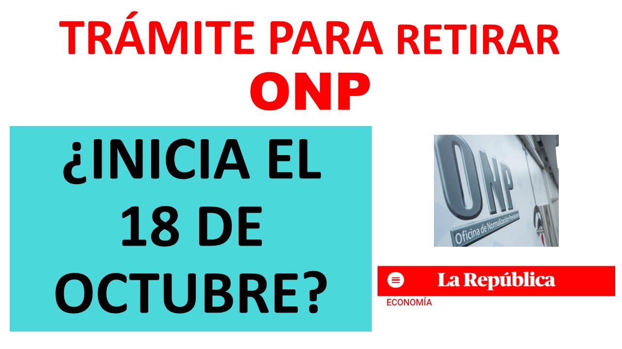 DEVOLUCI&Oacute;N DE APORTES ONP | TR&Aacute;MITE