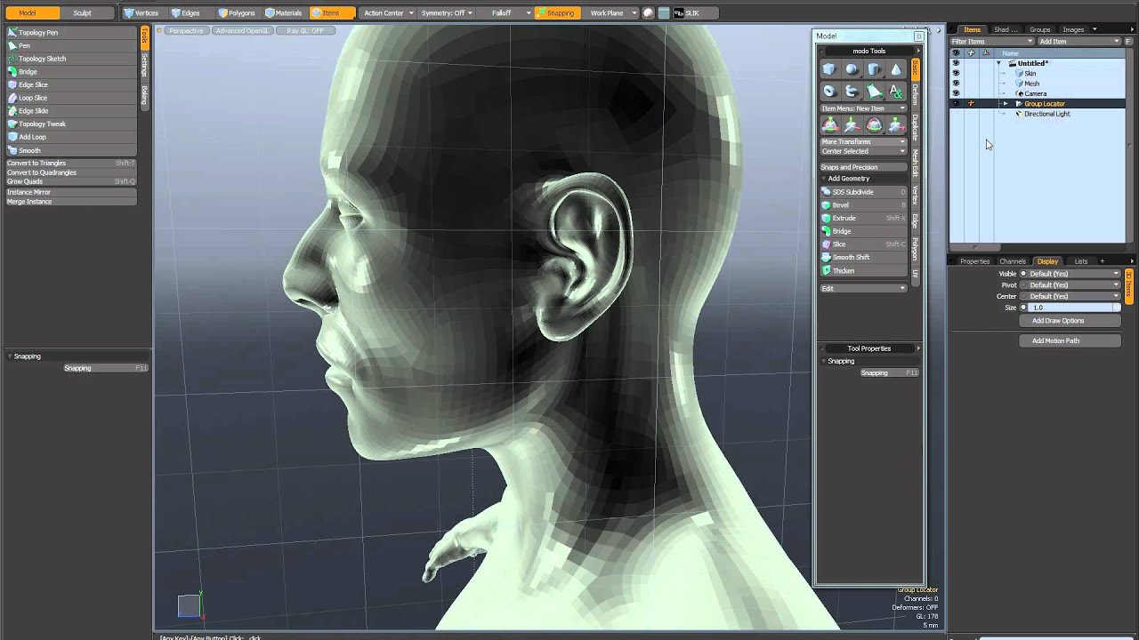 Modo 601 retopology overview part 1