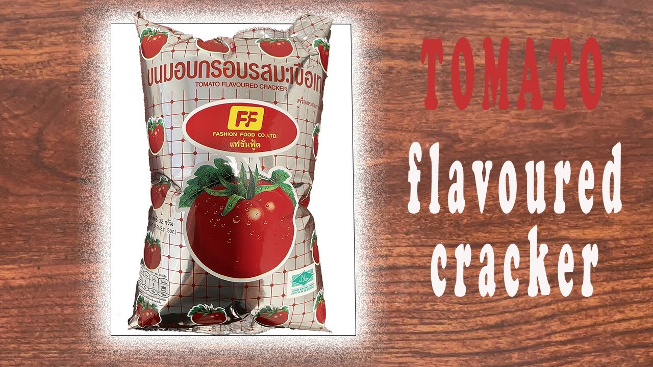 Tomato flavored cracker &Open and Taste