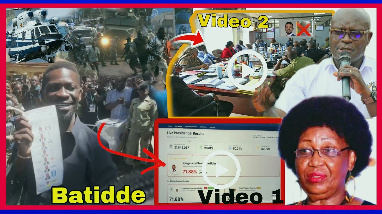 Breaking Video 2 Yiino Byabakama Okuwanbibwa Aba Human rights Basisinkanye #Bobi Tusonyiwe Farooq
