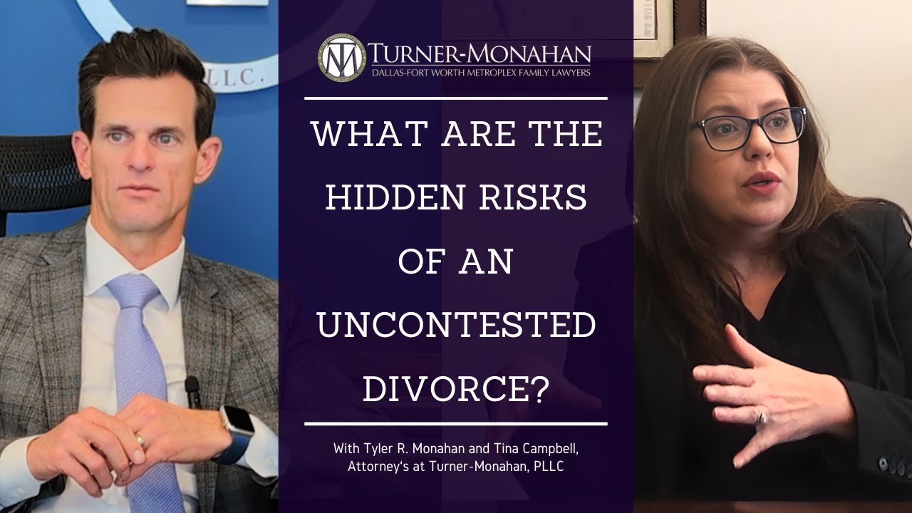 What Are the Hidden Risks of an Uncontested Divorce? #texasdivorceattorney