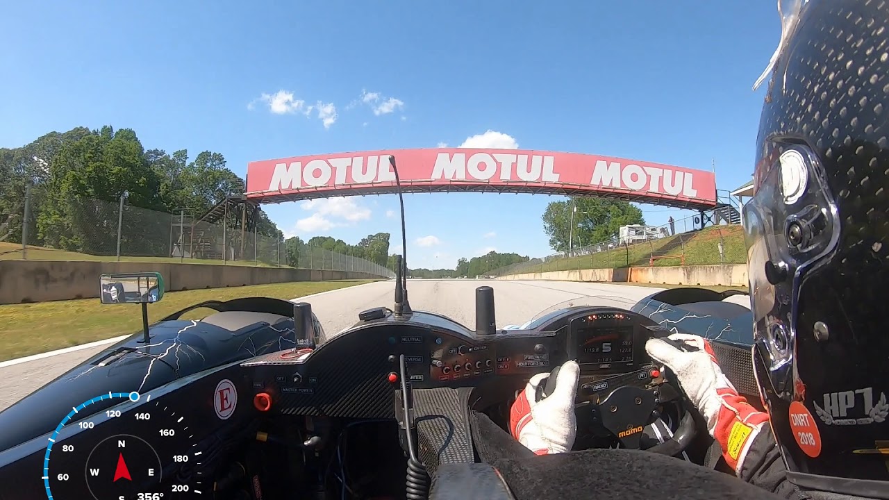 Practice in the LMPC car at Road Atlanta