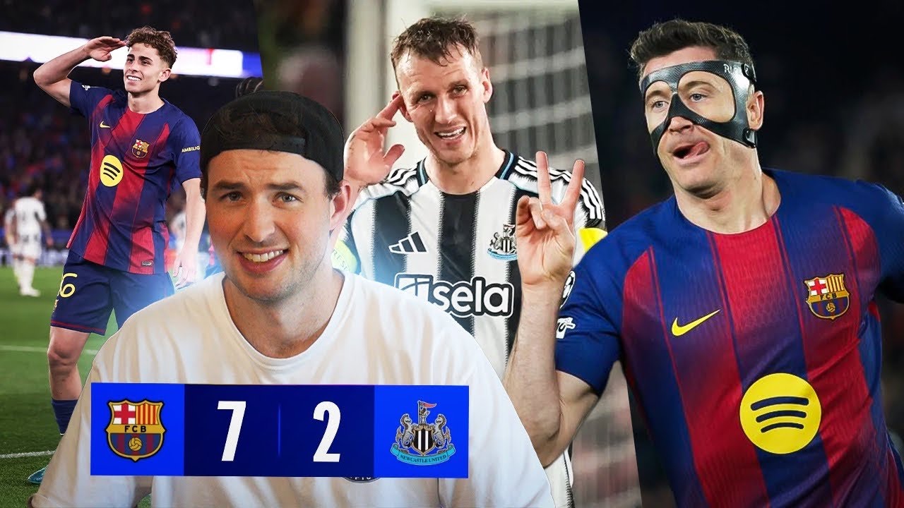 Barcelona DESTROY Newcastle 7-2! HANSI FLICK IS THE GOAT