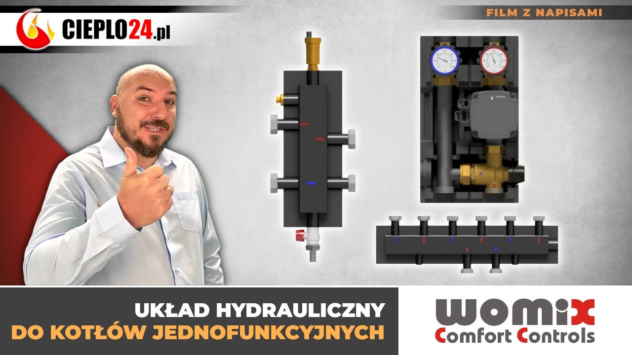 Układ hydrauliczny do kotłów jednofunkcyjnych. Prezentacja produktów Womix - część 2. Cieplo24.pl