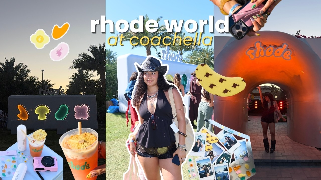 Rhode pop up in coachella vlog 🌵⭐