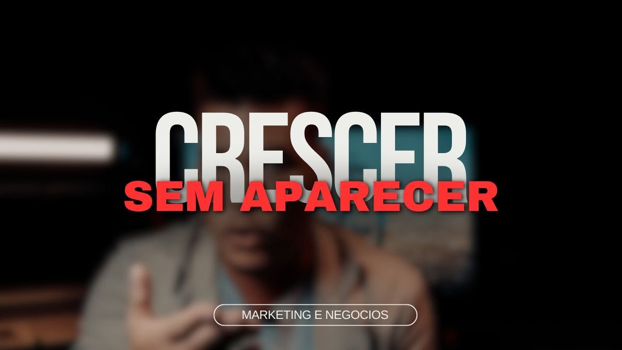 D&Aacute; PARA CRESCER NO DIGITAL SEM APARECER ?