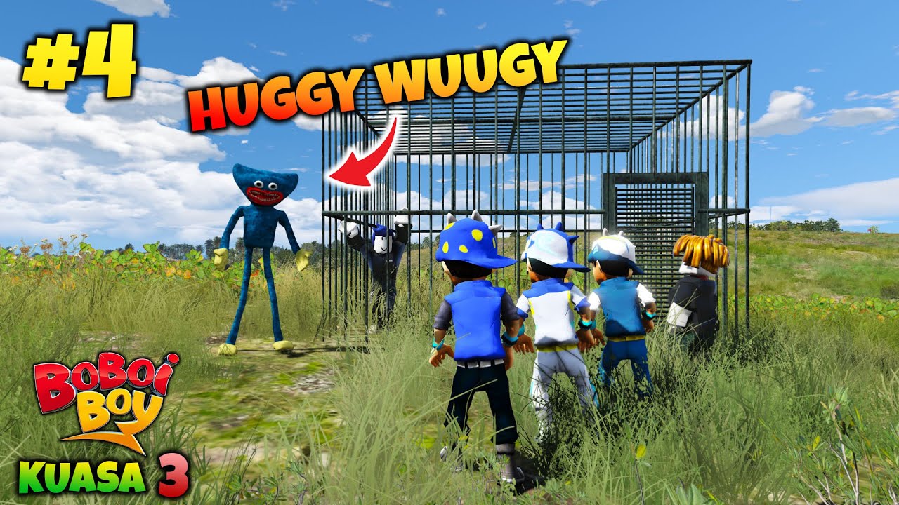 BOBOIBOY KUASA 3 PERGI MENYELAMATKAN ROBLOX GUEST YANG DIKURUNG MONSTER MENGERIKAN - GTA 5 MOD