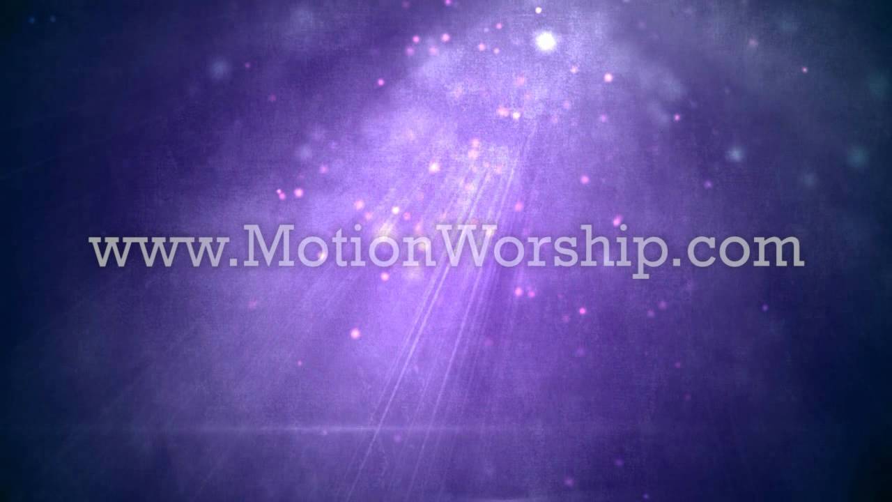 Heavenly Light Purple Particles Worship Motion Loop