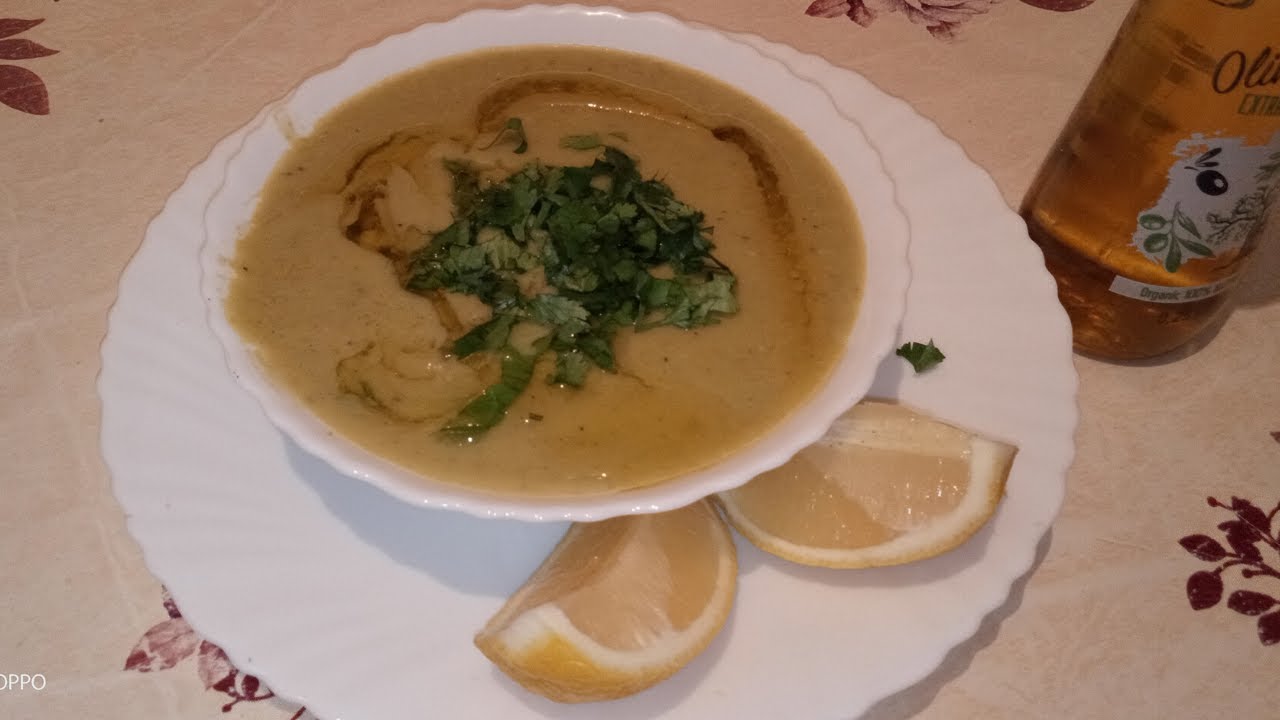 حساء بواكاسي بمرق الدجاج Soupe de pois cassés / ليندة ياسمين للطبخ