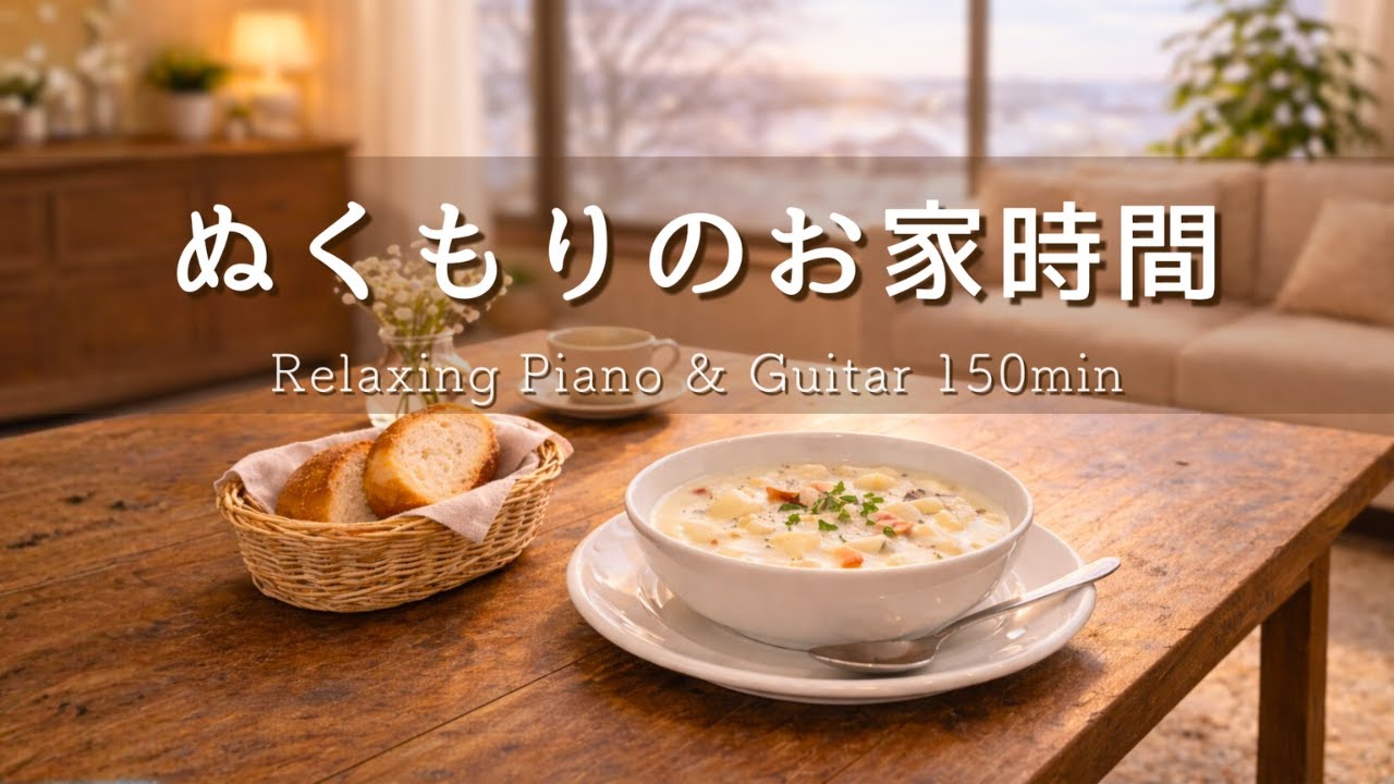 【癒し・作業用BGM】ぬくもりのおうち時間。自分を整える癒やしの音色｜カフェ・リラックス・読書用音楽｜お家でほっと一息#76