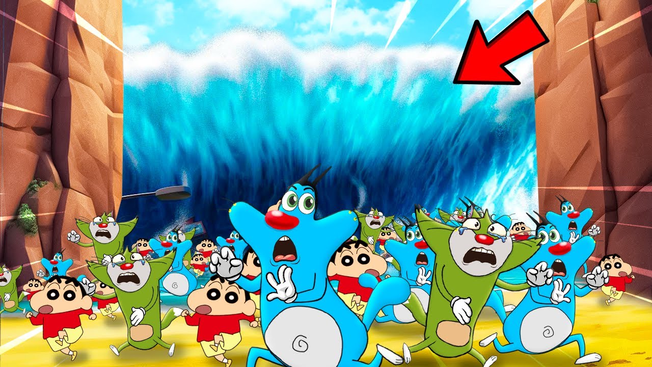 Roblox Oggy And Friends Stuck In Tsunami Experiment