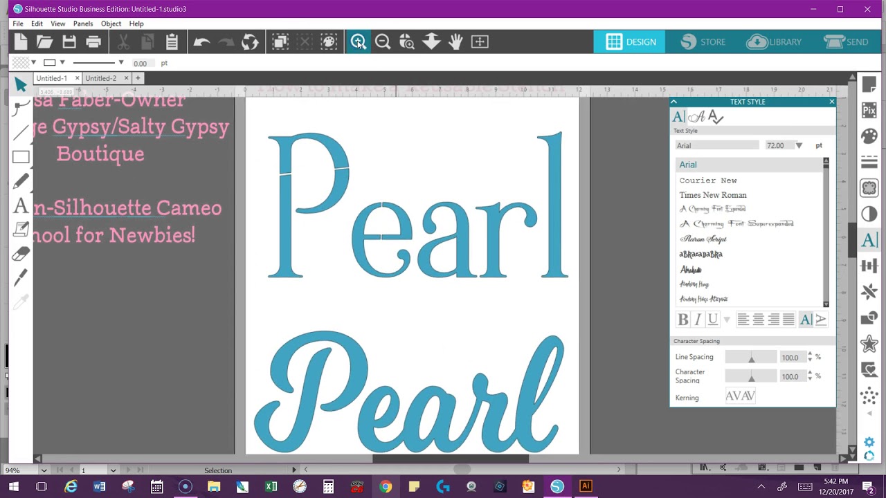 Reusable Stencil using the Silhouette Cameo 3 version 4.1