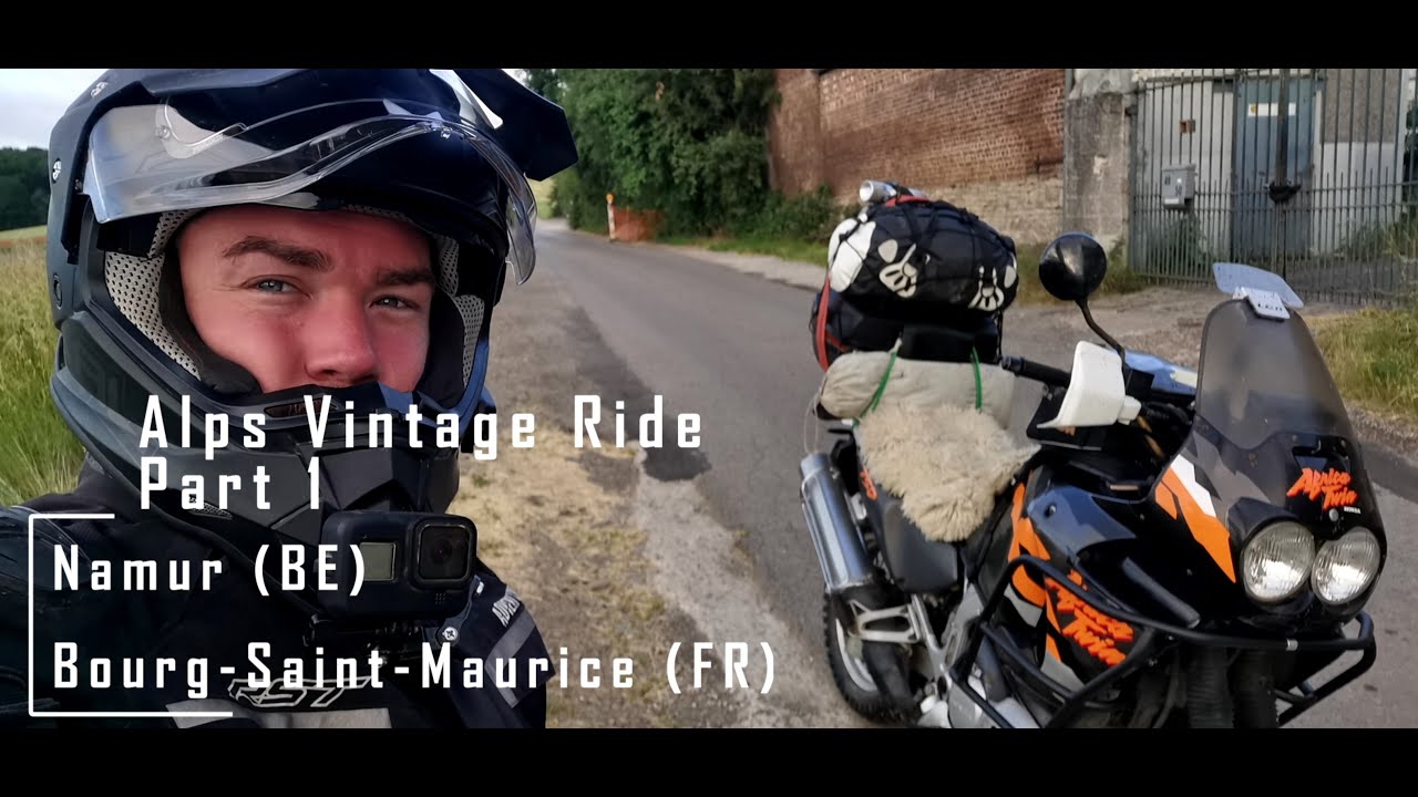 Alps Vintage Ride Africa Twin XRV 750 RD07 Part 1 ON and OFF road !