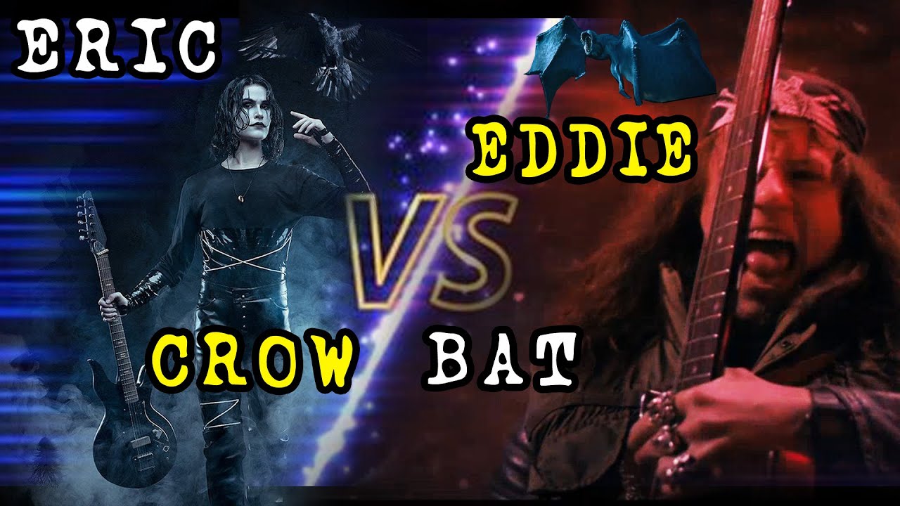 Crow VS Bat! Eric VS Eddie - the CROW & Stranger Things Mashup | Guitar Solo Battle | ALT+SHIFT+NERD