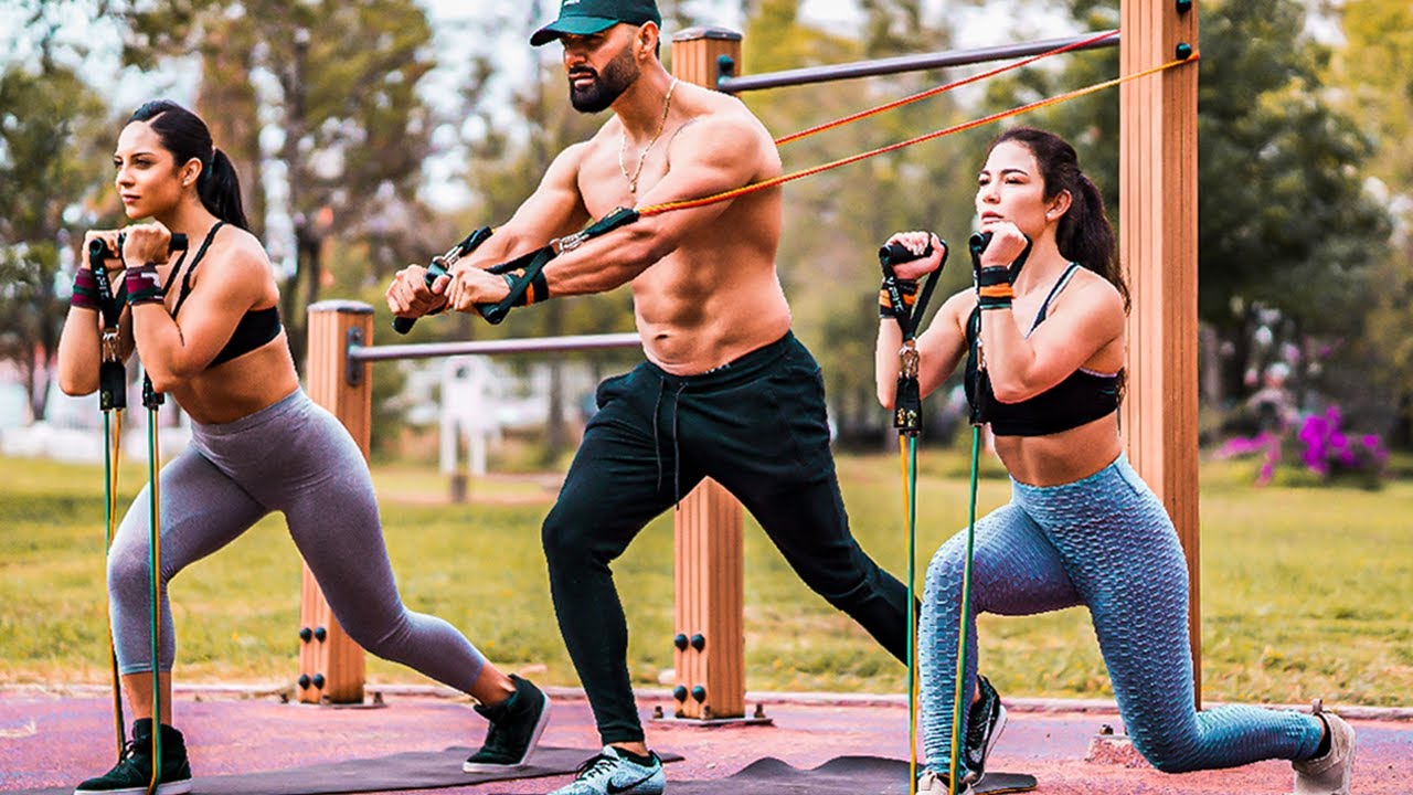 Cuerpo Completo Con Ligas de Resistencia ⚠️ 4 MIN Full Body Tabata Workout
