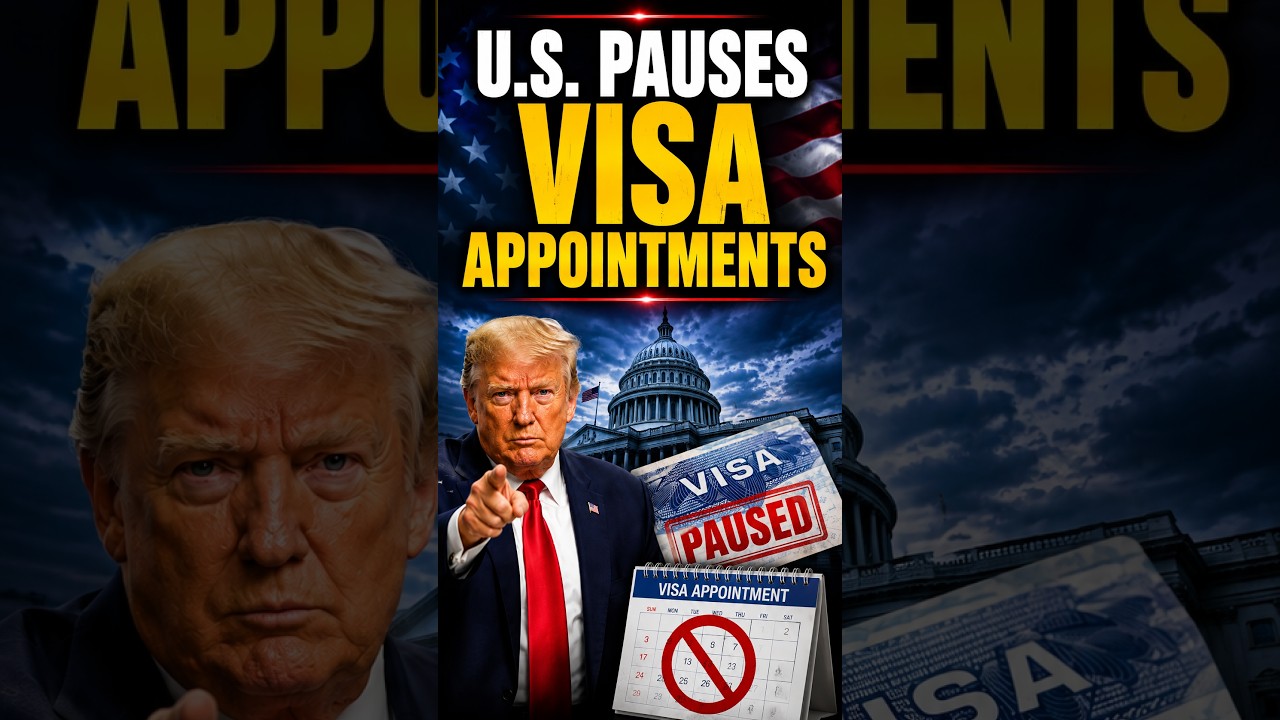 US Pauses Immigrant Visas Worldwide | What Trump&rsquo;s Move Means for Applicants | #shorts