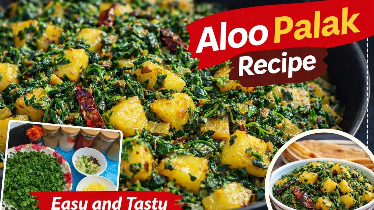 Aloo Palak Ki Sabzi | Ghar का Zaika | Simple & Healthy Palak Aloo Recipe