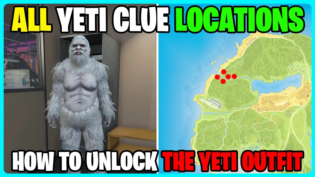 How To Unlock The YETI OUTFIT In GTA 5 Online - ALL YETI CLUE LOCATIONS 2025