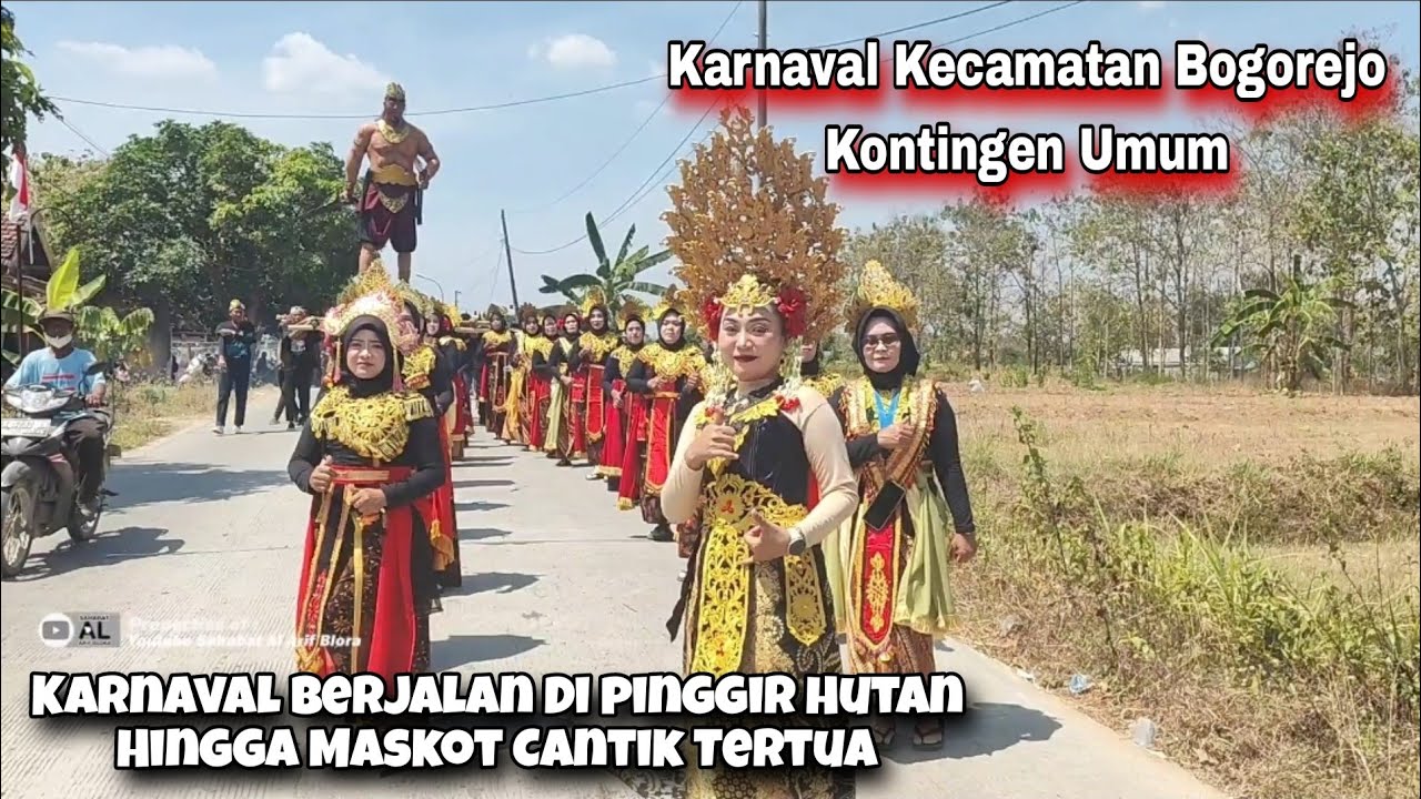 Karnaval Bogorejo Blora 2024 JUARA 1 DESA GAYAM Kontingen Umum SMK Nusa, Jurangjero, Gembol Meriah