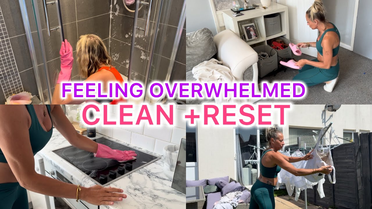 VERY MESSY CLEAN +RESET | EXTREMELY MOTIVATING | MY HOUSE IS TRASHED | UK SAHM CLEAN WITH ME |