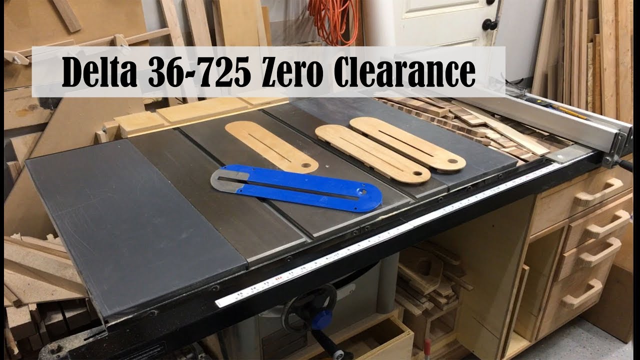 Delta 36-725 Table Saw Zero Clearance Insert