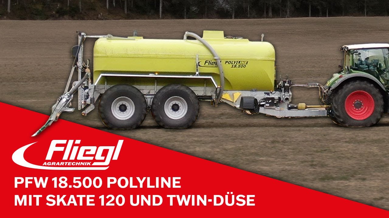 #fliegl PFW 18.500 Polyline mit Schleppschuhverteiler SKATE und TWIN-Düse