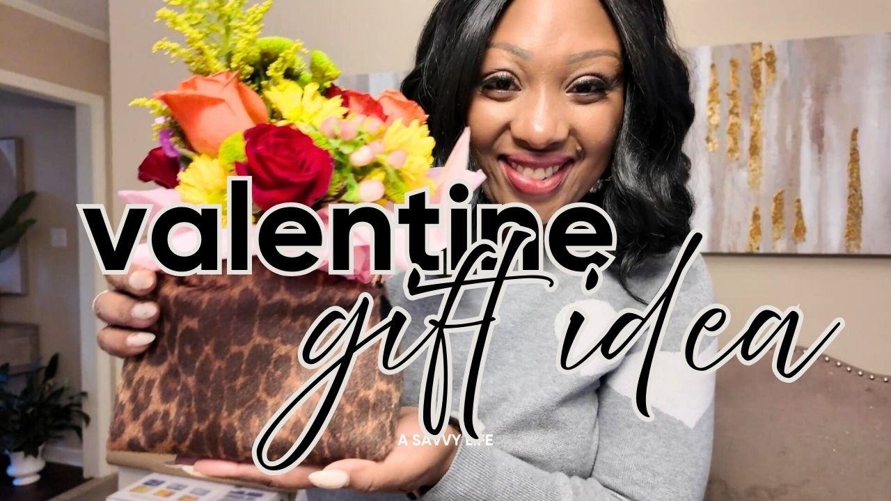 Valentine Gift Idea | Floral Arrangement in a Purse