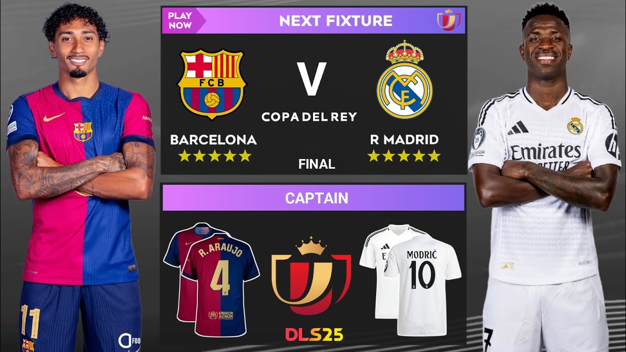 DLS 25 | Barcelona Vs Real Madrid | Final | Dream League Soccer 2025 Gameplay...