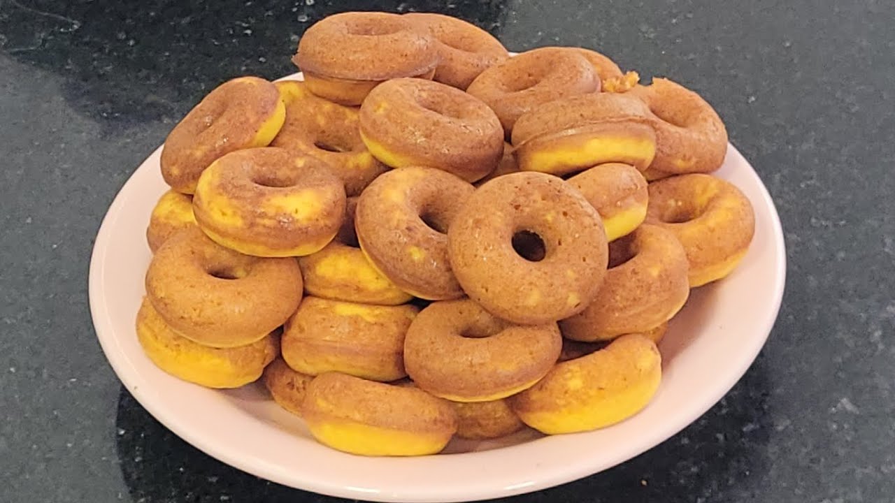Receita Mini Cake Donuts Cenoura