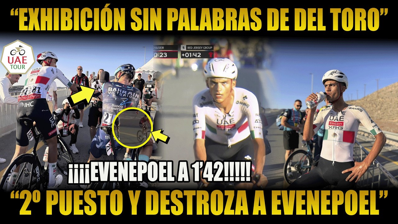 ¡DEL TORO DESTROZA A EVENEPOEL! ETAPA ESPECTACULAR DE DEL TORO, 2º PUESTO Y 1'42