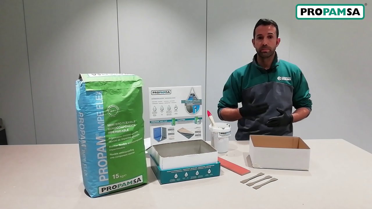 Propam Impe flex. El mejor mortero impermeable del mercado.