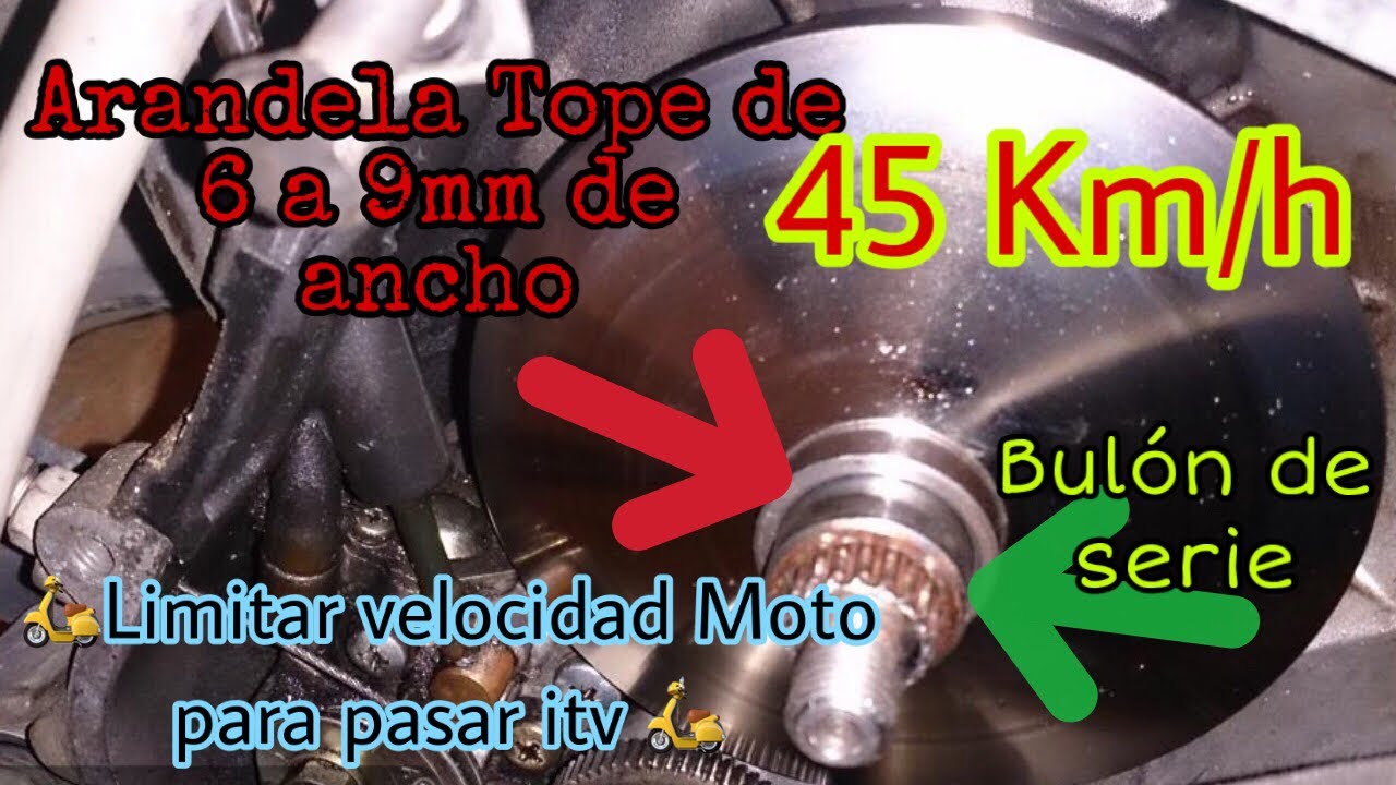 Limitar moto 49cc para pasar ITV. Colocar tope Muy Fácil